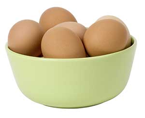 bowl of eggs